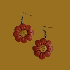 Flower Polymer clay earrings